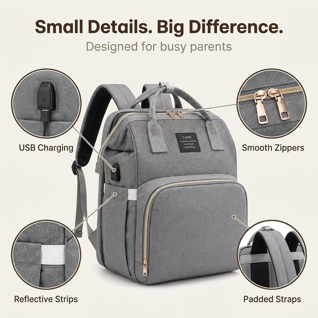 MamaGo™ All-in-One Diaper Backpack