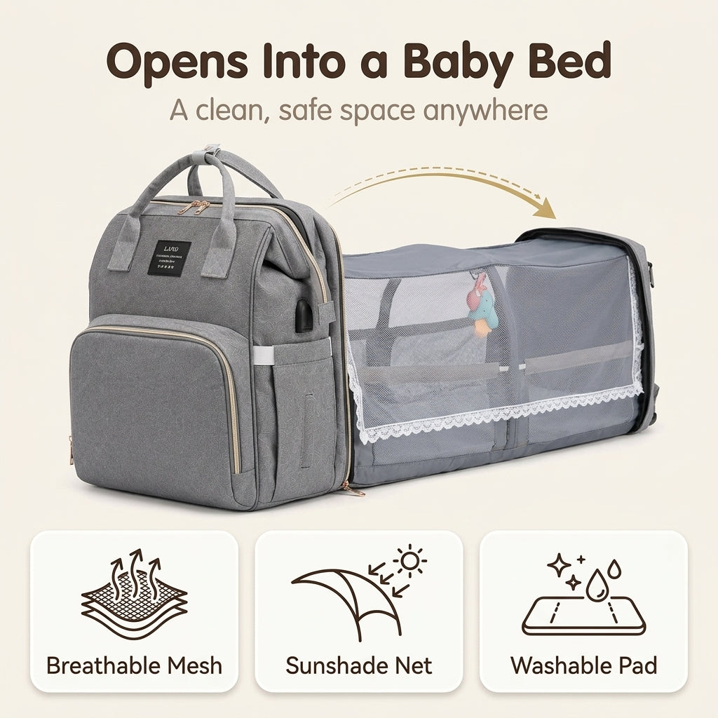 MamaGo™ All-in-One Diaper Backpack