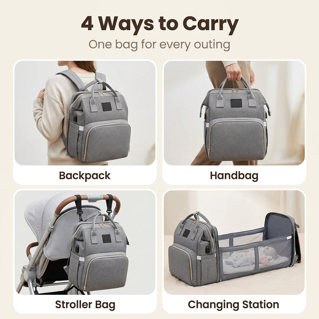 MamaGo™ All-in-One Diaper Backpack