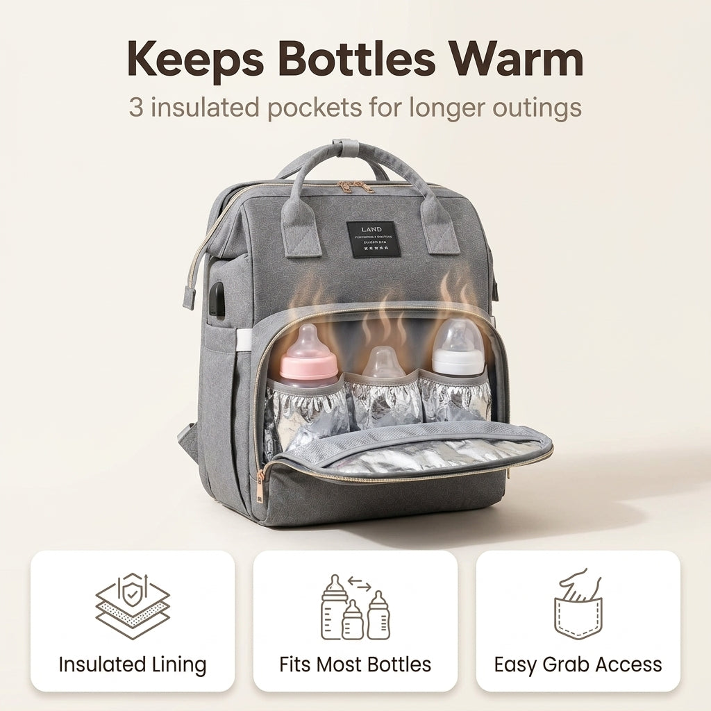 MamaGo™ All-in-One Diaper Backpack