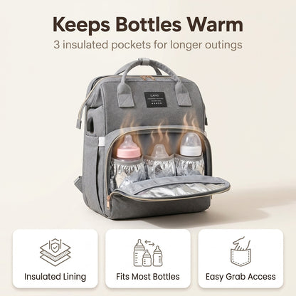 MamaGo™ All-in-One Diaper Backpack